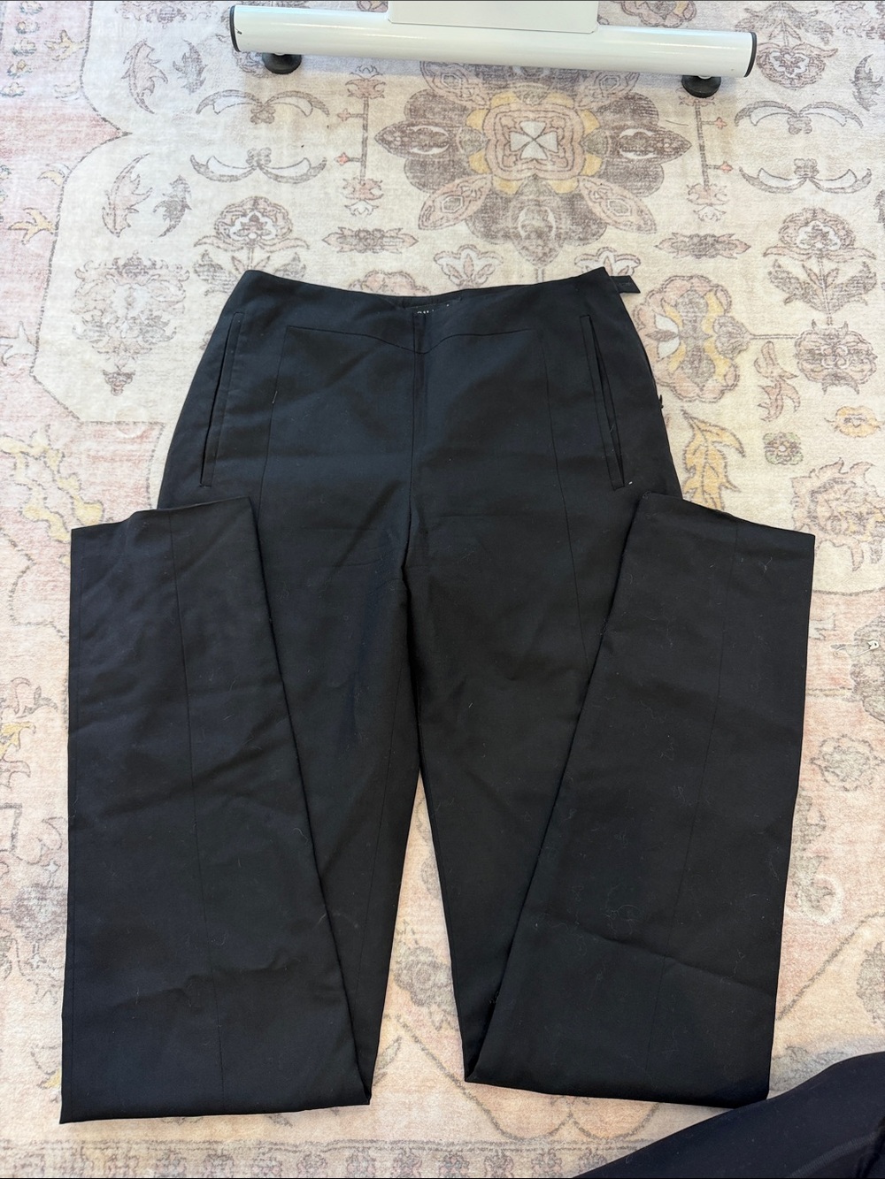 Black Straight-Leg Women's Pants